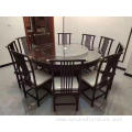 Oval Solid Wood Dining Table Design